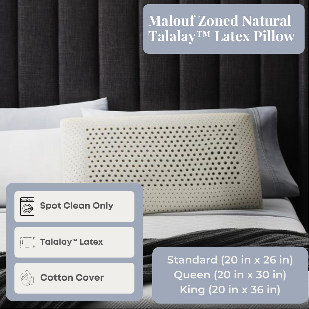 Malouf Zoned Natural Talalay Latex Kissen