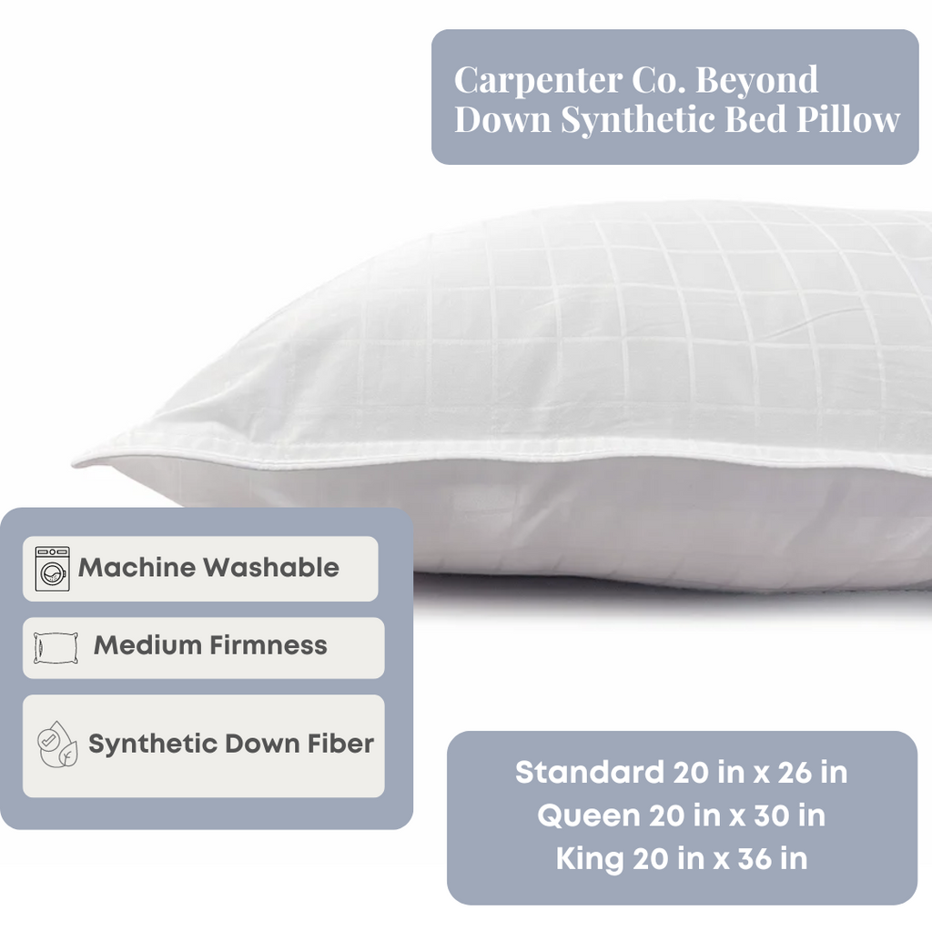 Carpenter Co., Beyond Down Synthetic Bed Pillow