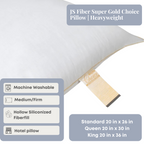 JS Fiber Super Gold Choice Kissen | Schwergewicht