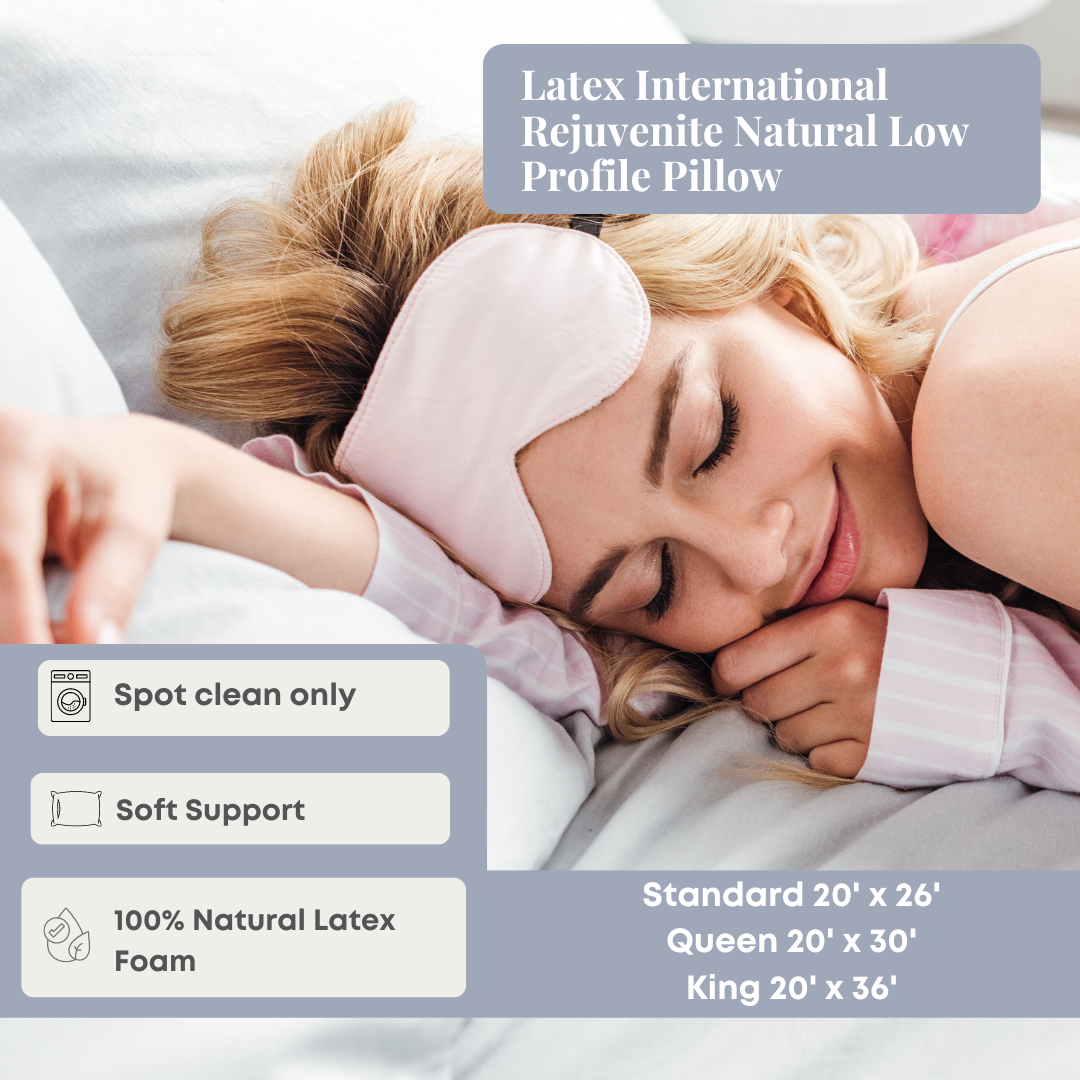 Latex International Rejuvenite Natural Low Profile Kissen