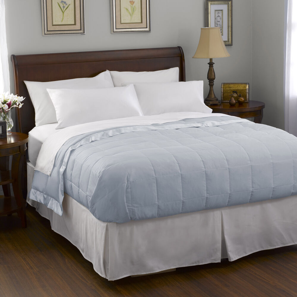 Pacific Coast Feder Satin Trim Blanket | Weiße Gans Down