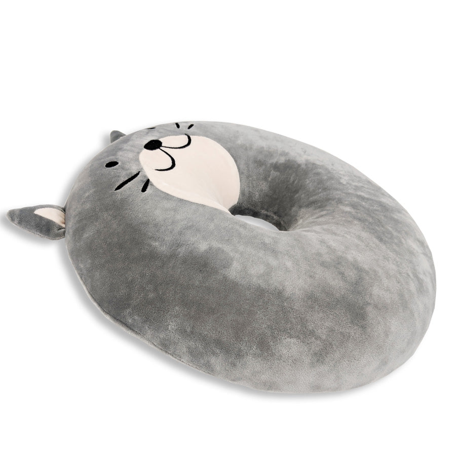 Memory Foam Donut Cat Themed Pillow | Crunches The Cat | Die Katze zerknirscht