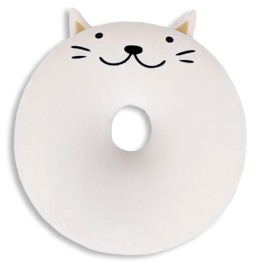 Memory Foam Donut Cat Themed Pillow | Crunches The Cat | Die Katze zerknirscht