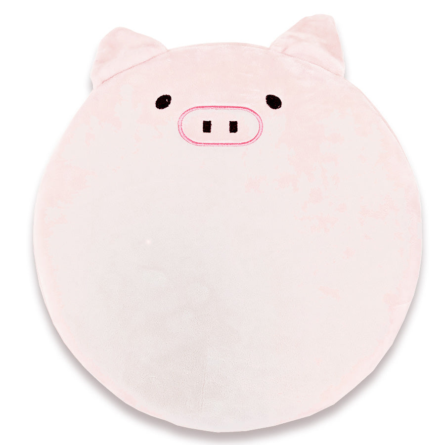 Round Memory Foam Pig Themed Pillow | Olivia The Pig | Das Schwein