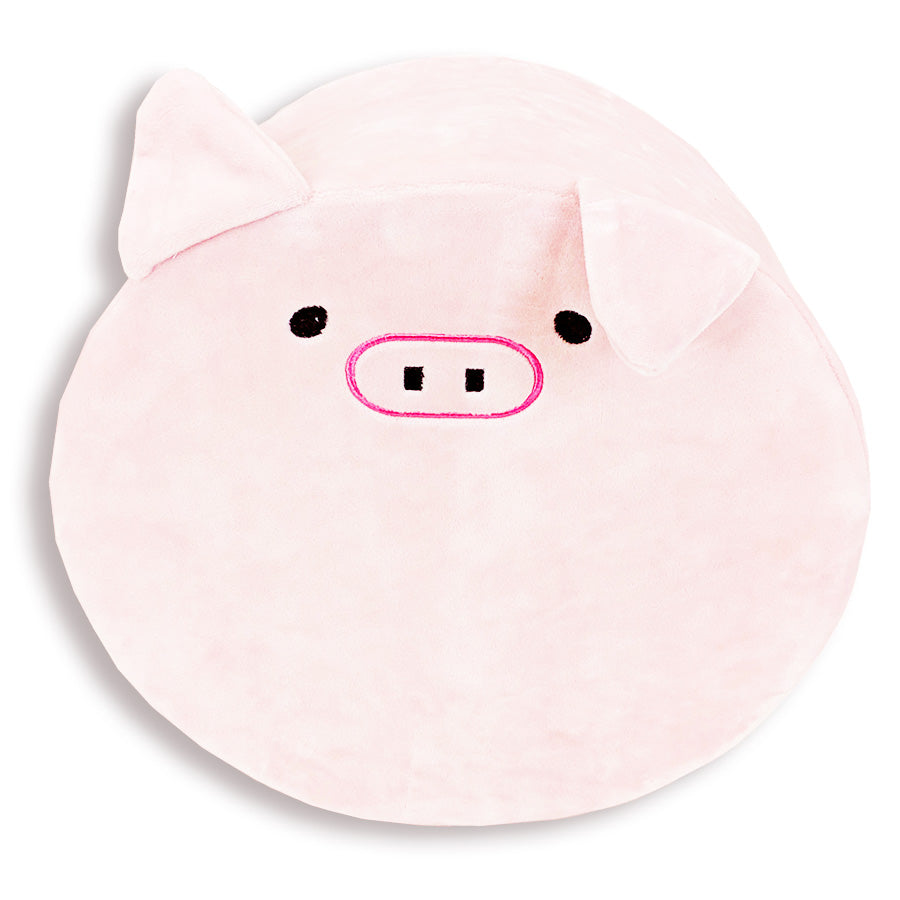 Round Memory Foam Pig Themed Pillow | Olivia The Pig | Das Schwein
