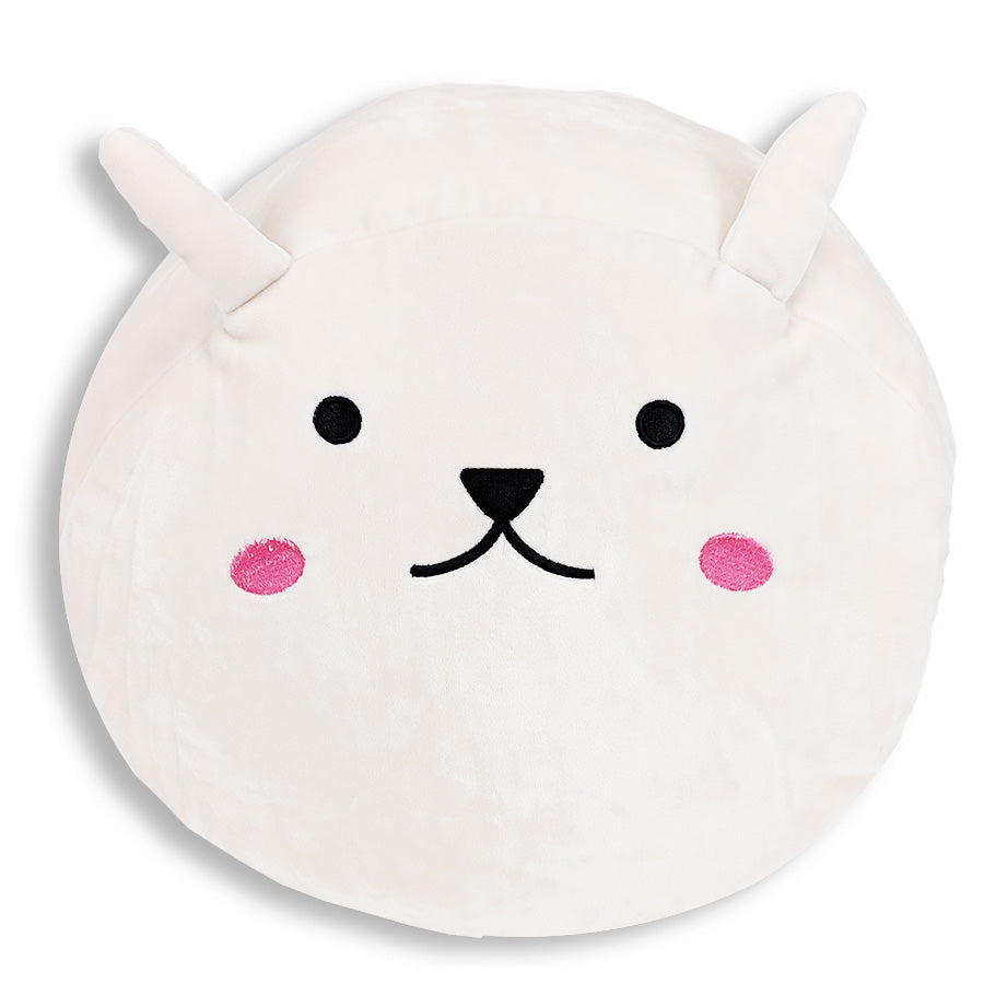 Squishy Bunny Face Kissen mit Floppy Ohren Snowball der Hase