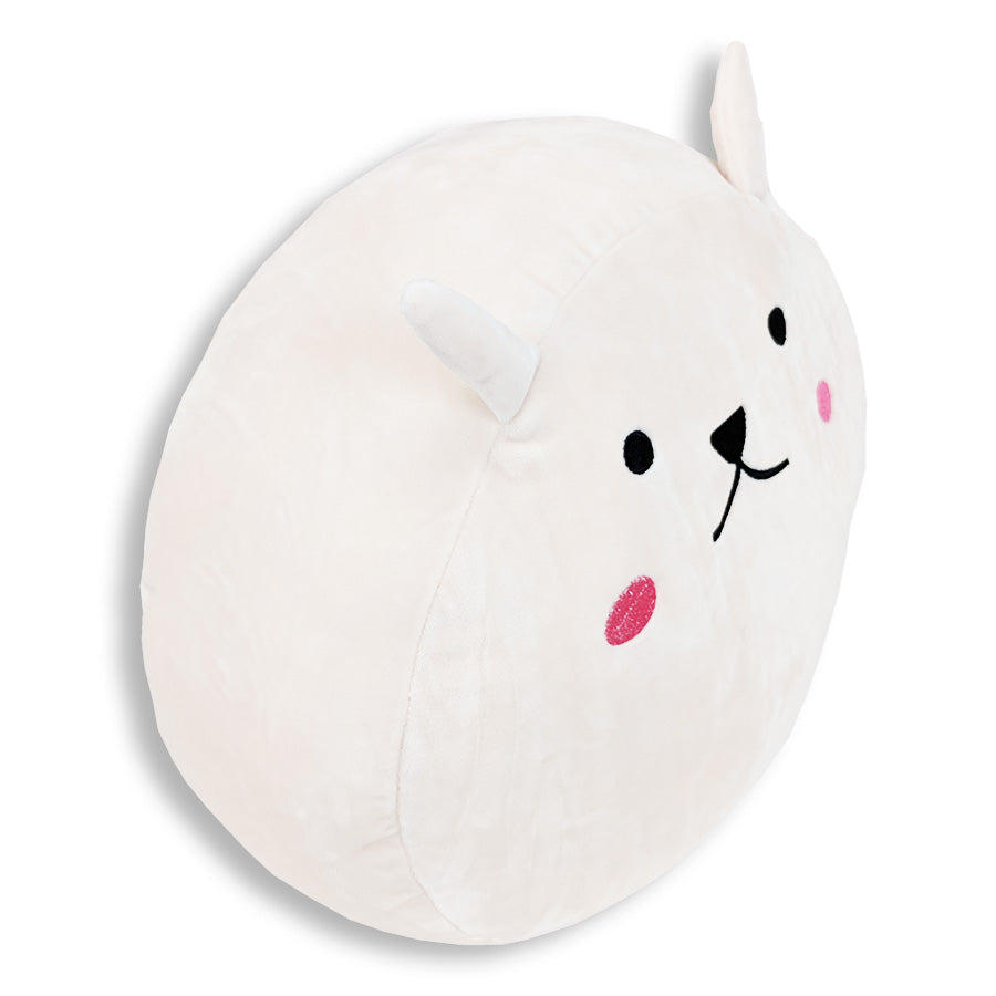 Squishy Bunny Face Kissen mit Floppy Ohren Snowball der Hase