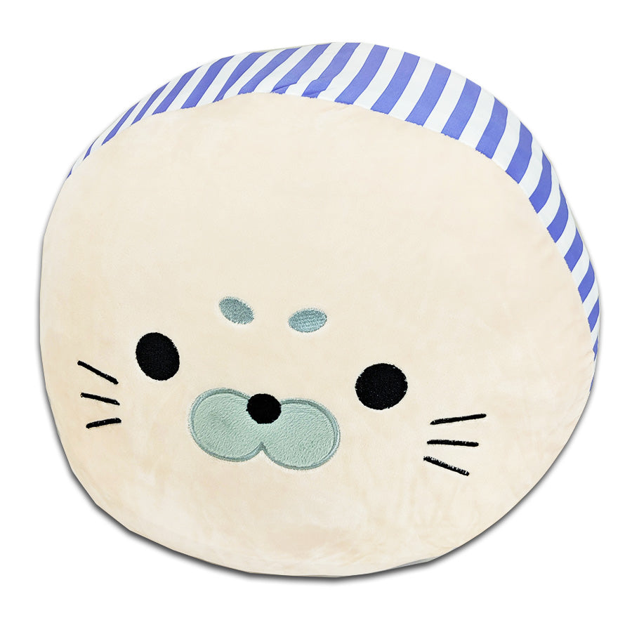 Squishy Seal Face Kissen mit Streifen | Sally The Seal