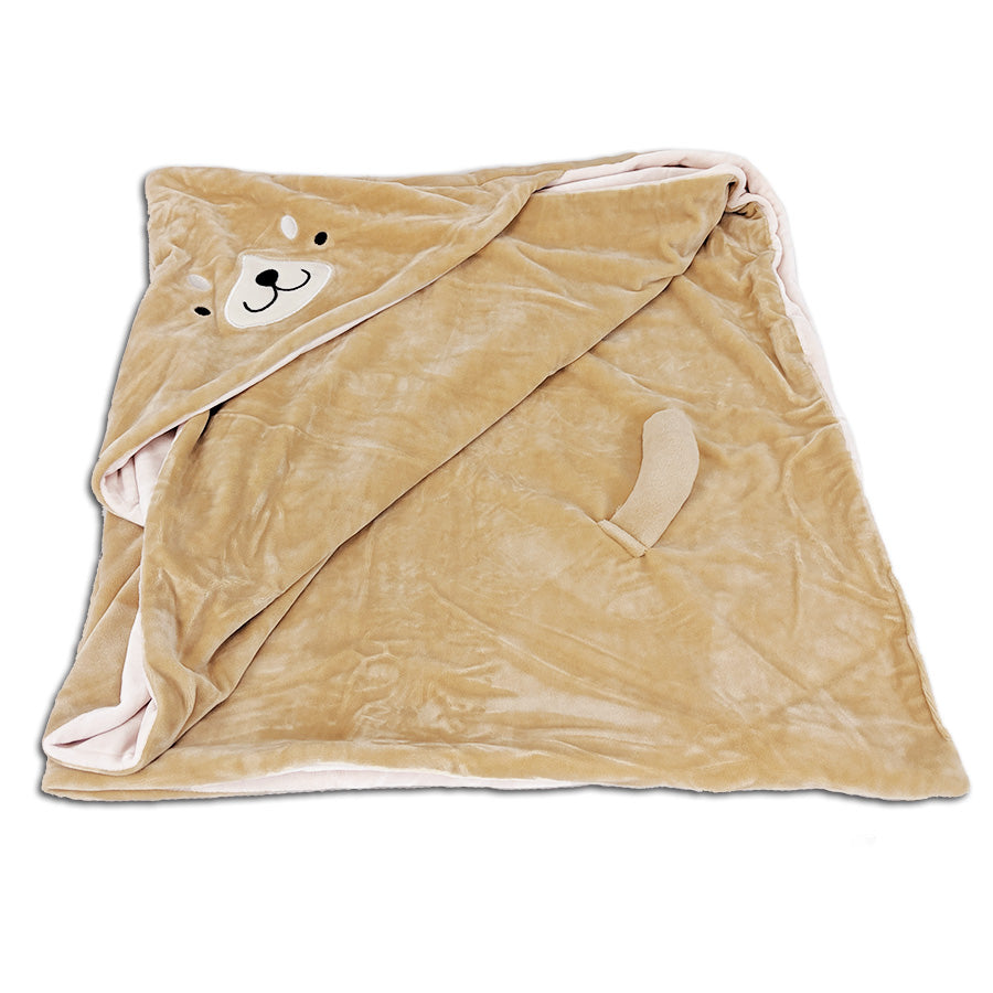 Hooded Animal Blanket für Kinder | Wylie The Dog