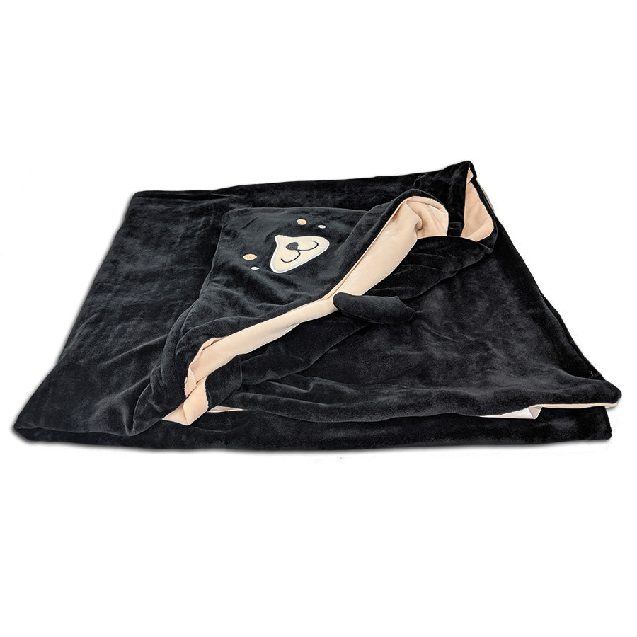 Hooded Animal Blanket für Kinder | Wylie The Dog
