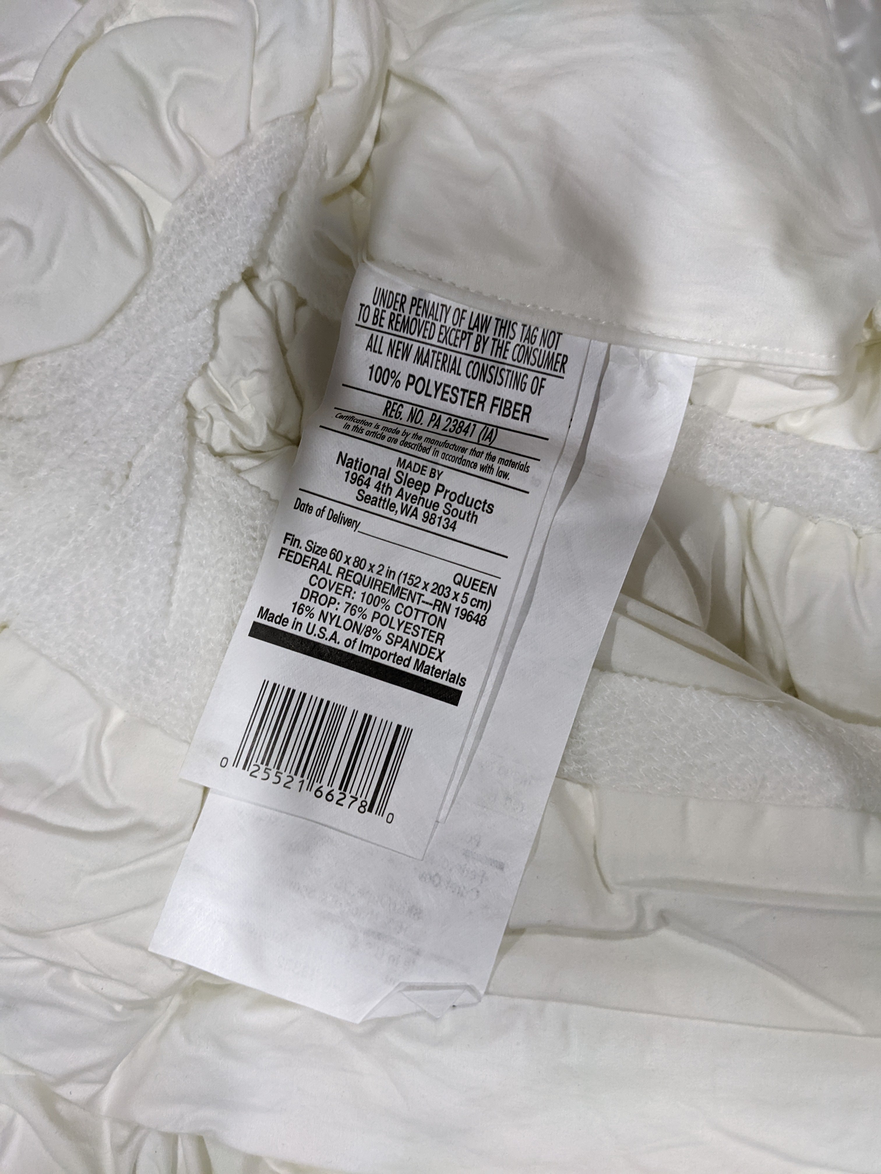 Endverkauf: Restful Nights Innova Fiber Bed | Ultra Lofty Matratze Topper