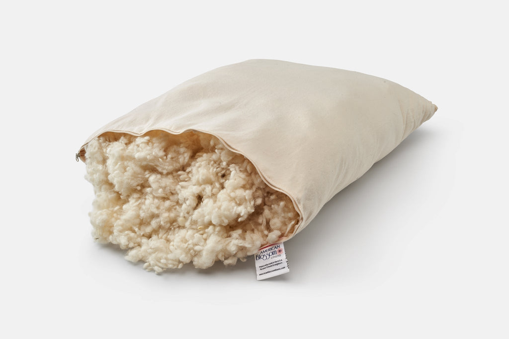 American Made Wolle gefüllt Kissen - Bio-Baumwolle, verstellbare Festigkeit