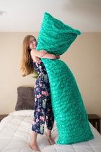Pillowtex Body Pillow Bezug | Buntes Plüsch-Faux-Pelz