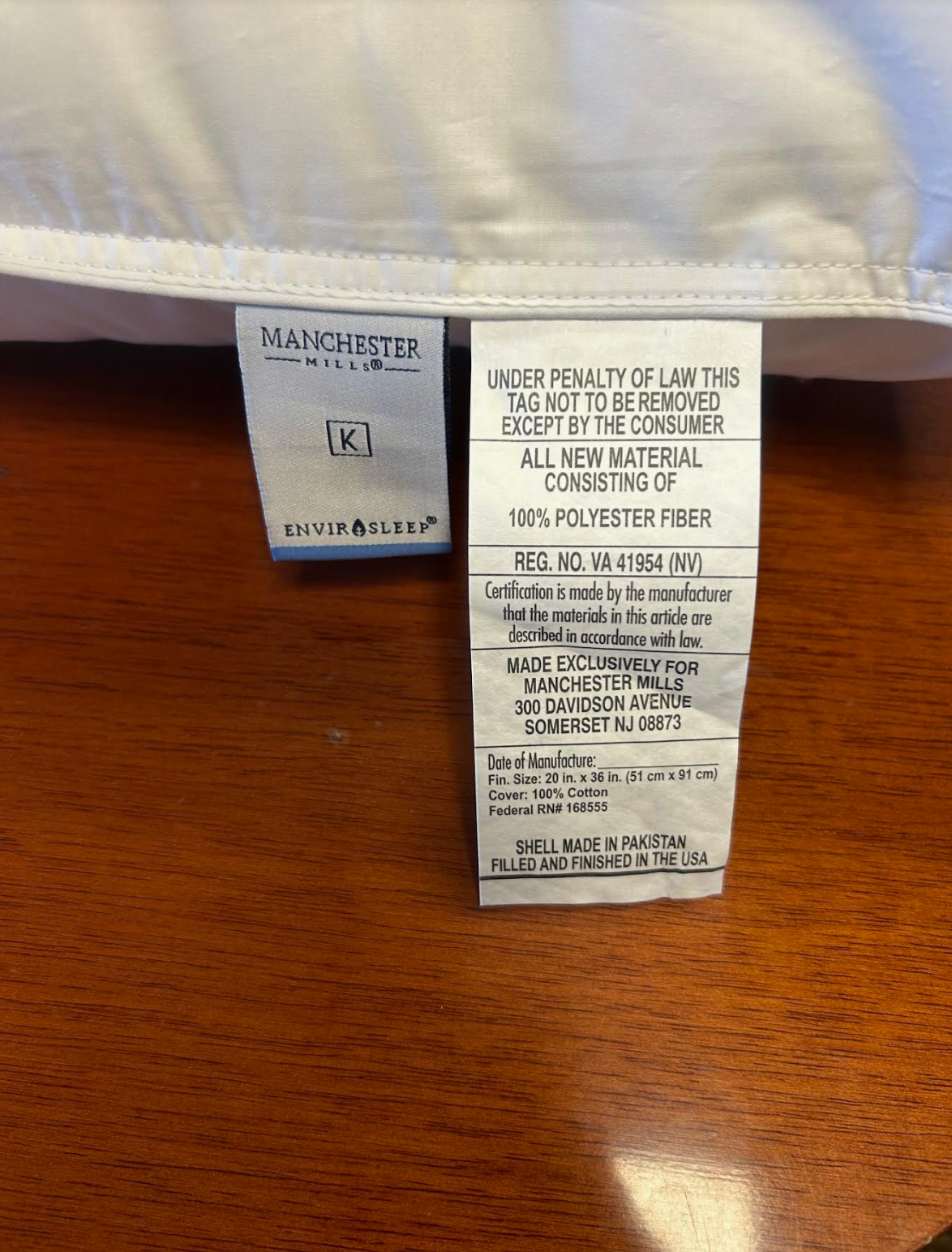 Envirosleep Dream Memories Memorelle Fiber Füllen Kissen