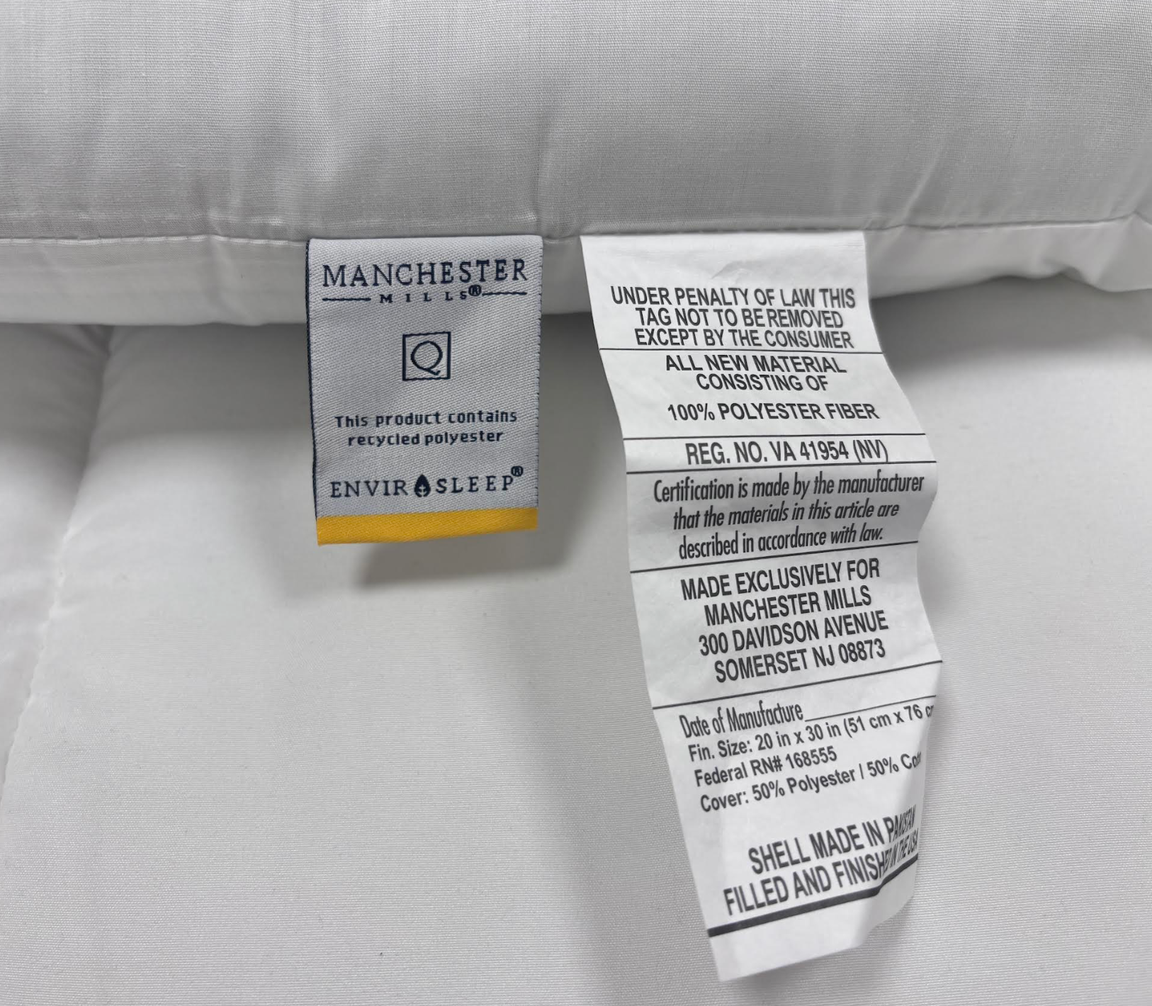 Envirosleep Platinum Granatrot Polyesterfaserfülle Kissen