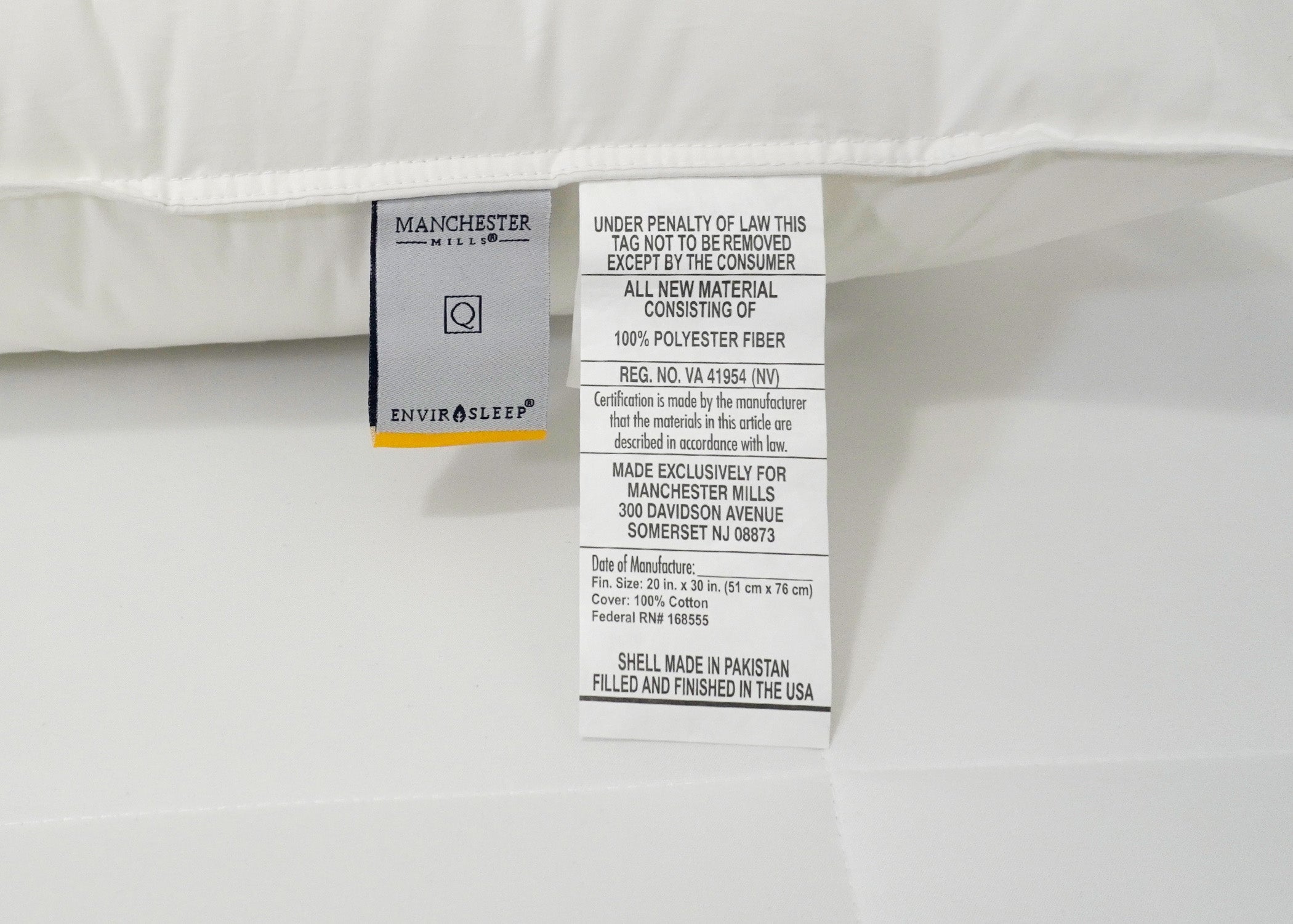 Envirosleep Dream Memories Memorelle Fiber Füllen Kissen