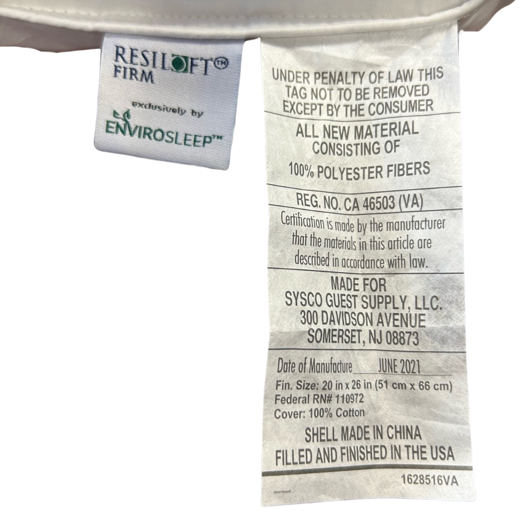 Envirosleep Resiloft Firm Support Pillow