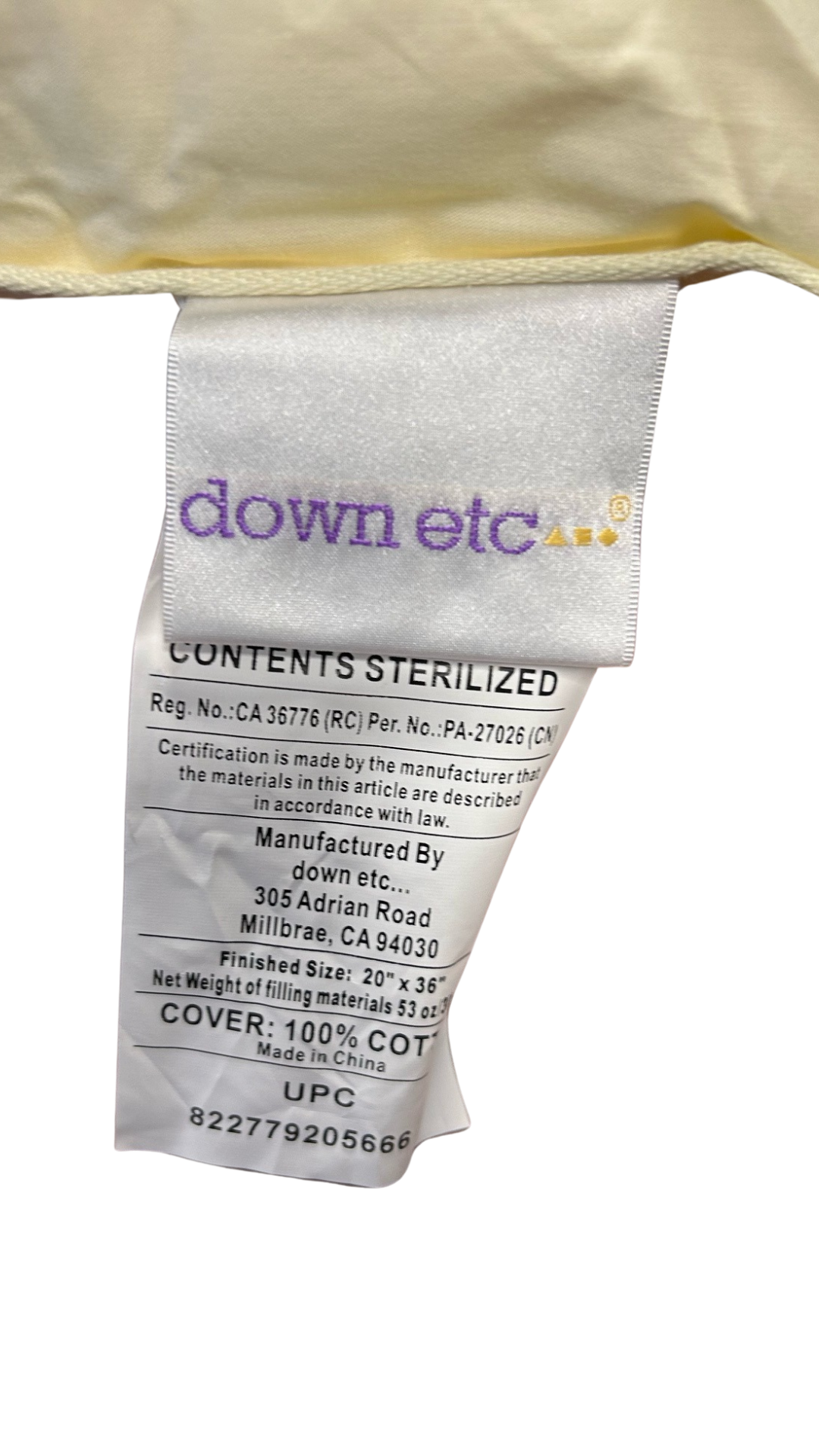 Down Etc. Aquaplush Pillow | Firma