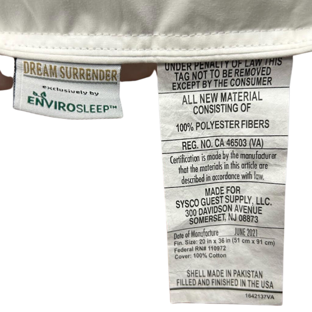 Envirosleep Dream Surrender & Dream Surrender Firm Combo Packung (enthält 2 Kissen)