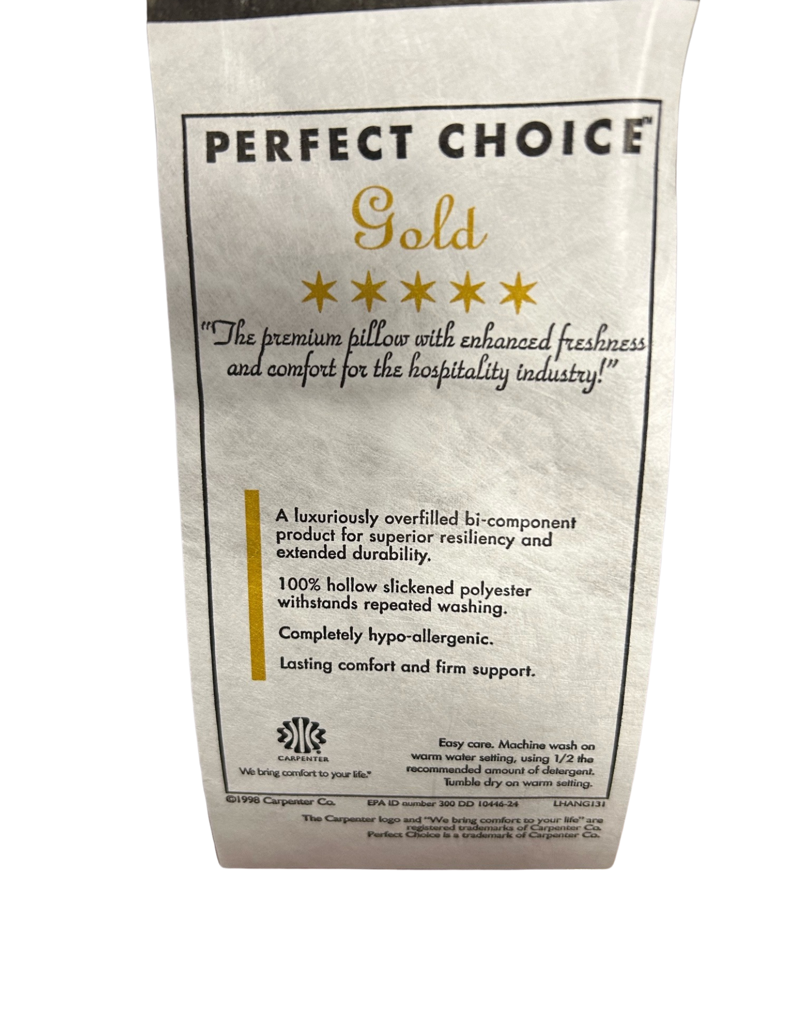 Perfect ChoiceTM Gold Pillow von Carpenter Co. | Hergestellt in USA