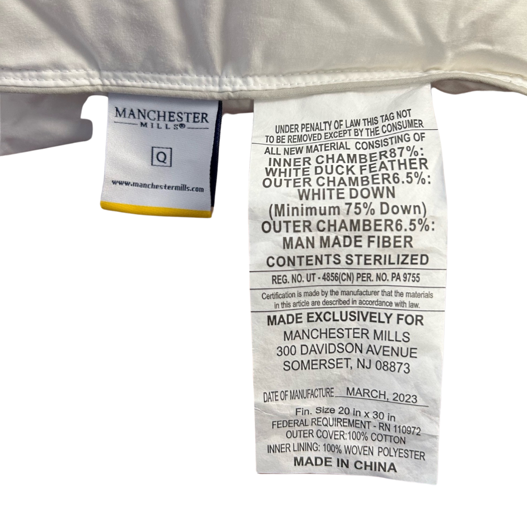Temperloft ReNew Pillow Down / Down Alt Fill | Fester Support