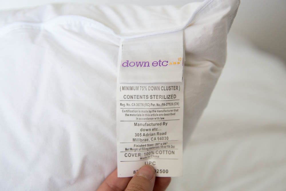 Down Etc. Luxury Goose Down Pillow | Mittlerer Halt