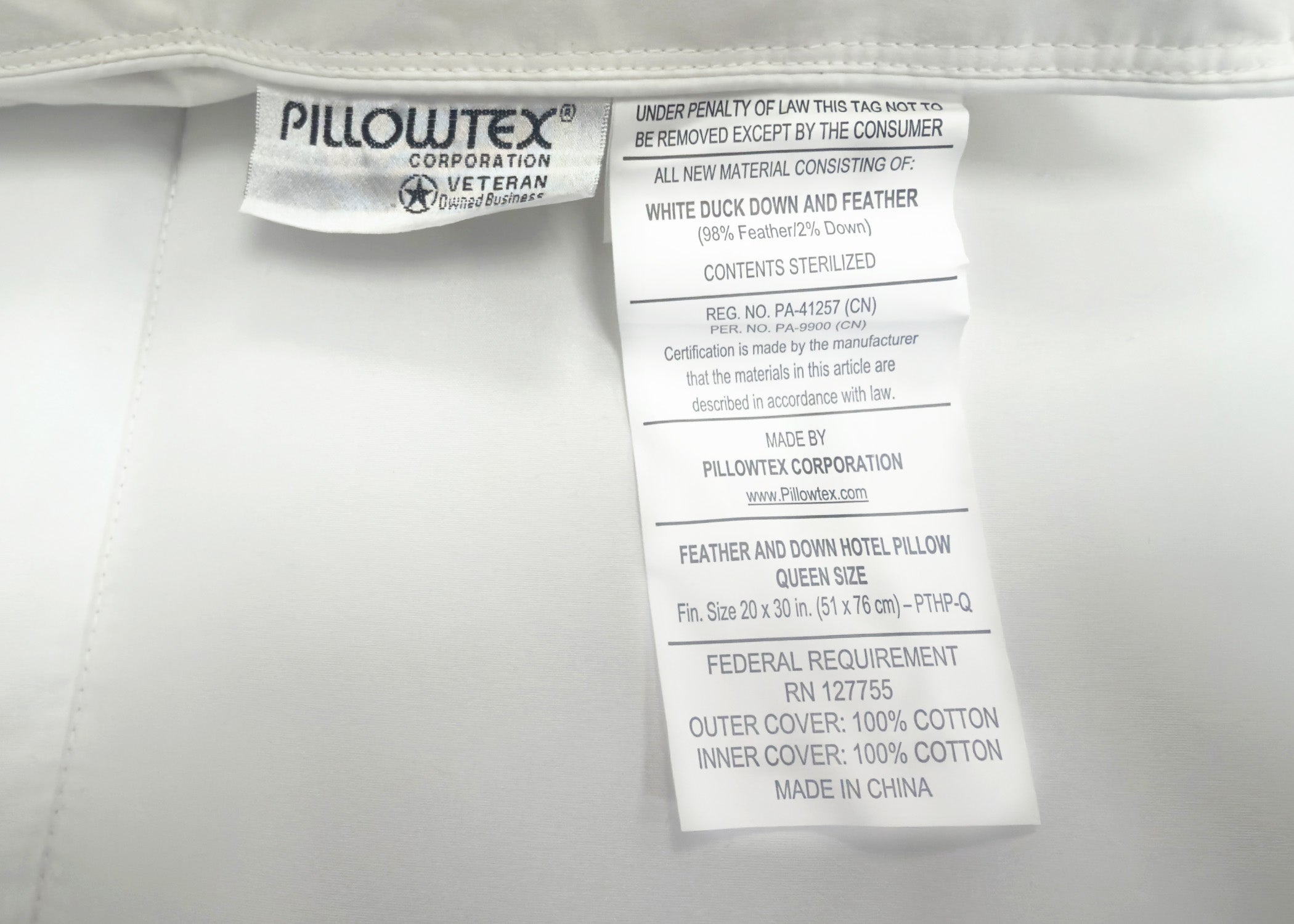 Pillowtex Hotel Feder- und Down-Pillow-Set (enthält 2 Kissen)