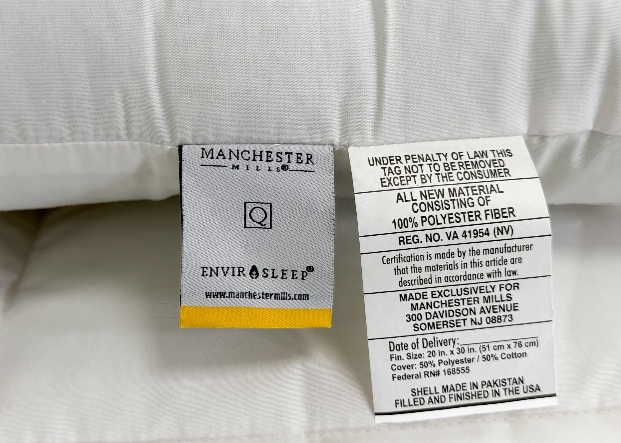 Envirosleep Gold Plus Kissen | Feste Polyesterfaserfüllung
