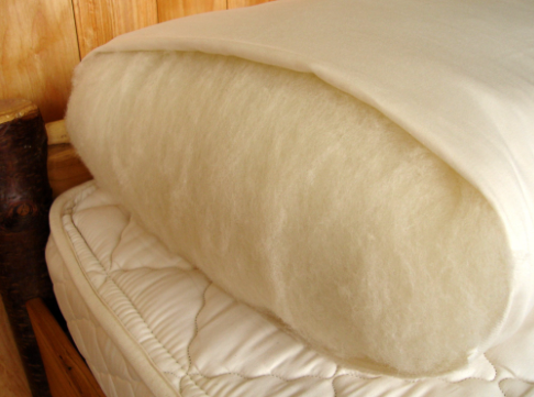 Holy Lamb Organics Wollgefülltes Bett Kissen | All-Natural