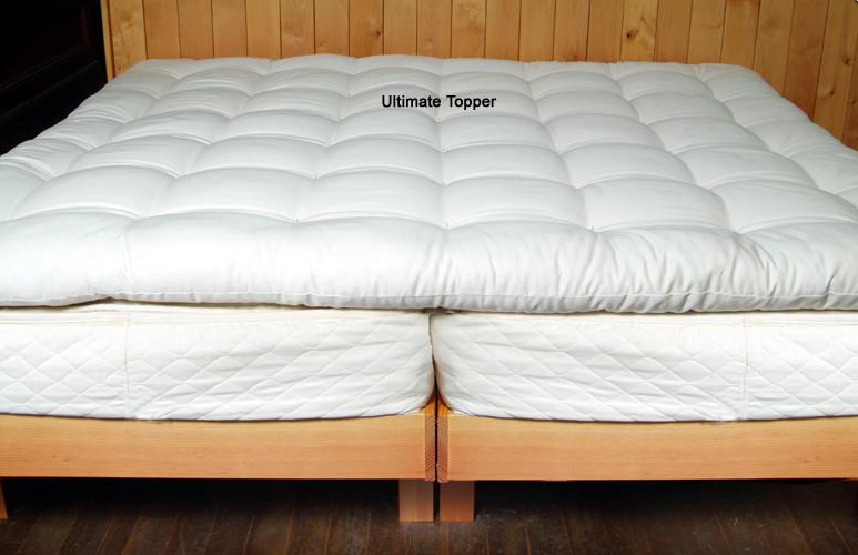 Holy Lamb Organics Natürlicher Quilted Topper - Tiefe Schlafdicke