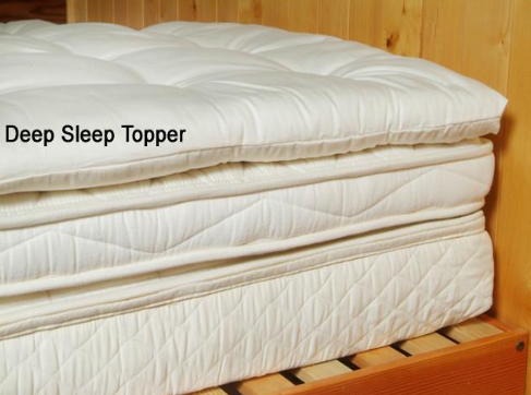 Holy Lamb Organics Natürlicher Quilted Topper - Tiefe Schlafdicke