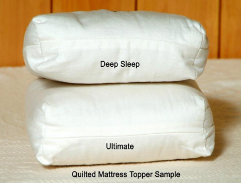 Holy Lamb Organics Natürlicher Quilted Topper - Tiefe Schlafdicke