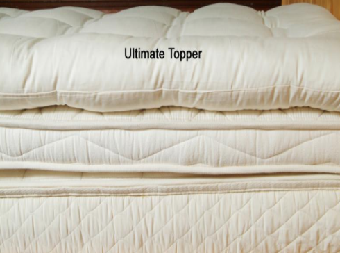 Holy Lamb Organics Natürlicher Quilted Topper - Ultimative Topper Dicke