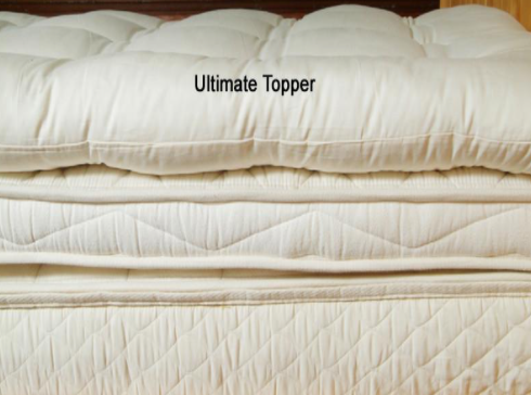 Holy Lamb Organics Natürlicher Quilted Topper - Ultimative Topper Dicke