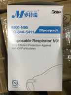Endverkauf: NIOSH N95 Respirator | Packung mit 20 Masken