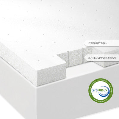 Malouf Isolus 5,1 cm Memory Foam Topper