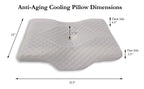 Opulenz Cervical Memory Foam Pillow | Anti-Falten und Anti-Aging Kissenbezug enthalten